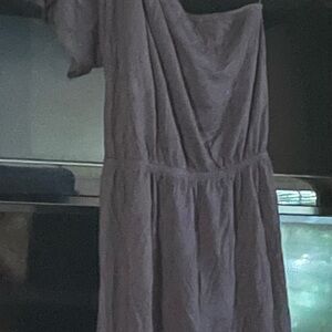 Old Navy One Shoulder Gray Dress